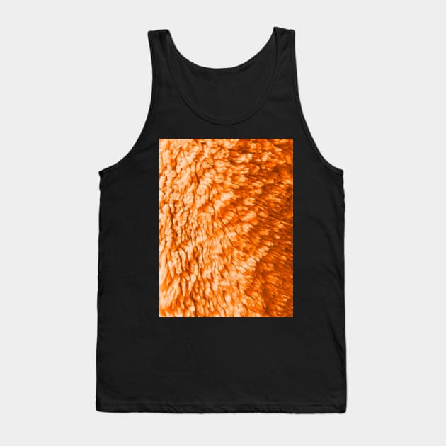 Orange Fur Tank Top by eedeeo